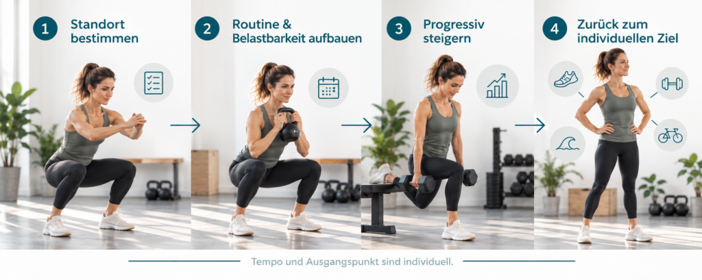 Wiedereinstieg nach Trainingspause: Vier Schritte